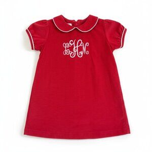 Mud Pie Girls Kids Corduroy Dress Size 3T Red Festive Holiday Christmas Party